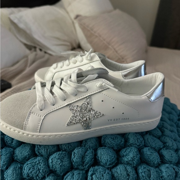 VINTAGE HAVANA Carla Glitter Star Fashion Sneakers size 8 VH est 1954 - Picture 4 of 16